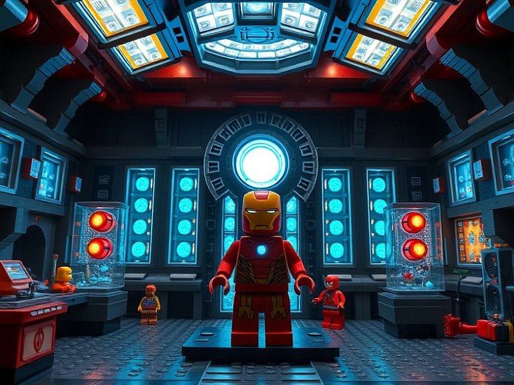 LEGO Marvel 76315 Iron Man's Laboratory: Hall of Armor