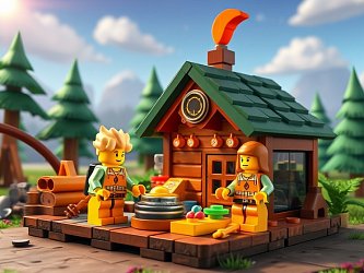 LEGO Peely's Camp and Sparkplug (77075)