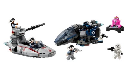 LEGO Imperial Dropship vs. Rebel Scout Speeder