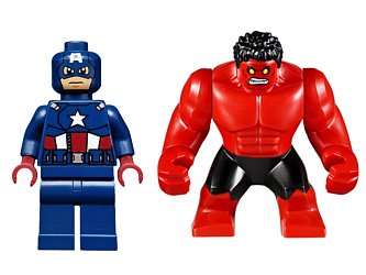 Captain America VS. Red Hulk Battle