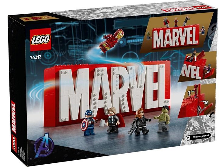 LEGO 76313 Marvel: Sestavitelné logo Marvel