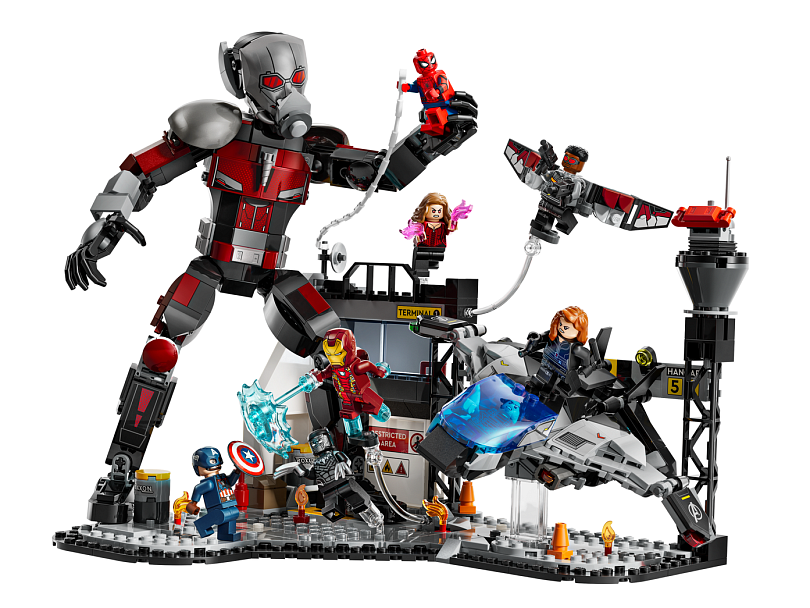 LEGO 76314 Akční bitva z filmu Captain America: Občanská válka